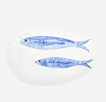 Fish Plate, 10.4" x 6.7"