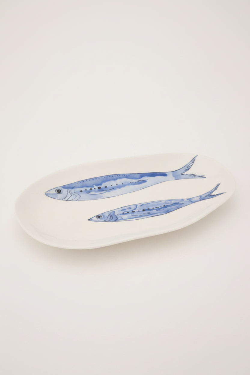 Fish Plate, 10.4" x 6.7"