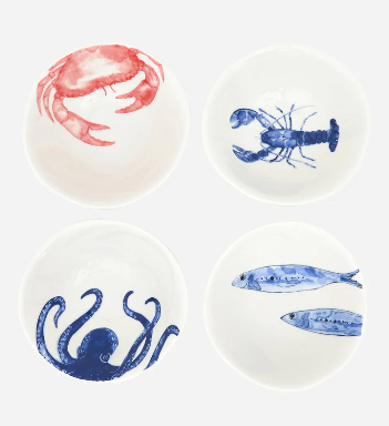 Marine Life Bowls 3.9"x 1.8"