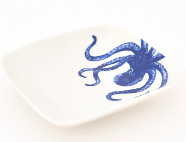 Marine Life Plates Ceramic 4.7" x 4.3"