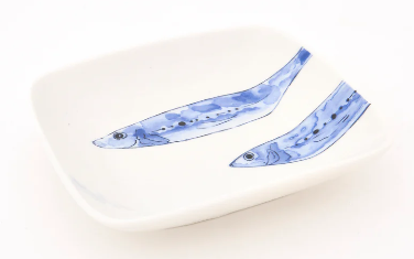 Marine Life Plates Ceramic 4.7" x 4.3"