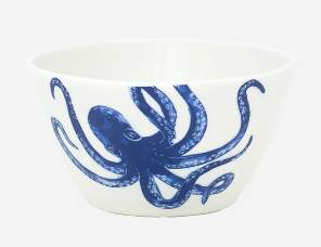 Octopus Bowl Ceramic 5.9" x 2.8"