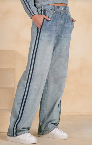 Faux Jeans Track Pant