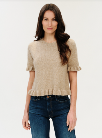 The Cleo Ruffle Edged Sweater