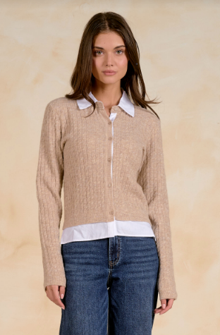 Elan Shirt & Tail Cardigan