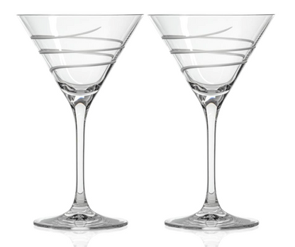Twist 10oz Martini Cocktail Glass | Set of 2 by Rolf