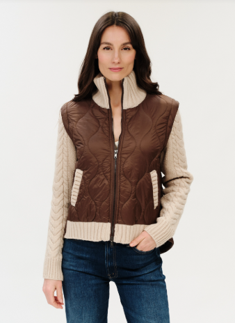 Melanie Mixed Media Jacket