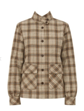 Lucine Jacket in Cedar Plaid