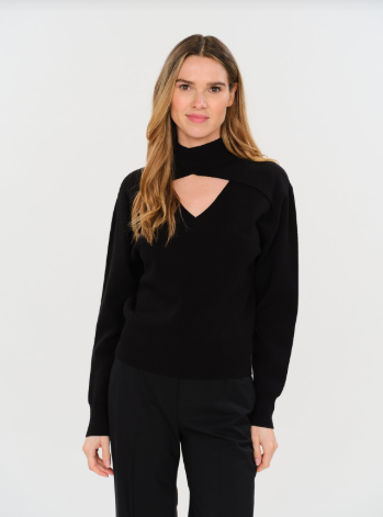 The Taylor Criss Cross Key Hole Sweater