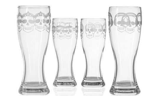 Numbskulls 20oz Large Beer Pilsner Glass | Set of 4 by Rolf