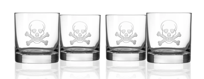 Skull and Crossbones 11oz On The Rocks | Set of 2 by Rolf