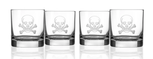 Skull and Crossbones 11oz On The Rocks | Set of 2 by Rolf