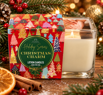 Creative Energy Christmas Charm 10oz 2 in 1 Lotion Candle