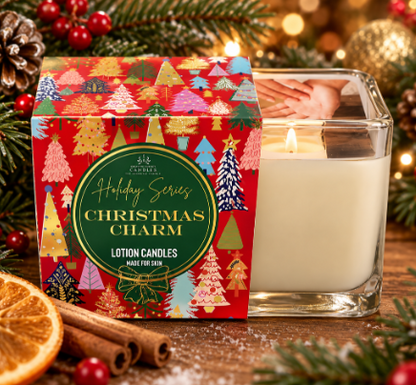 Creative Energy Christmas Charm 10oz 2 in 1 Lotion Candle
