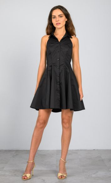 Zoya Dress - Black LAVENDER BROWN
