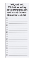 List pad 50 sheets