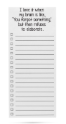 List pad 50 sheets
