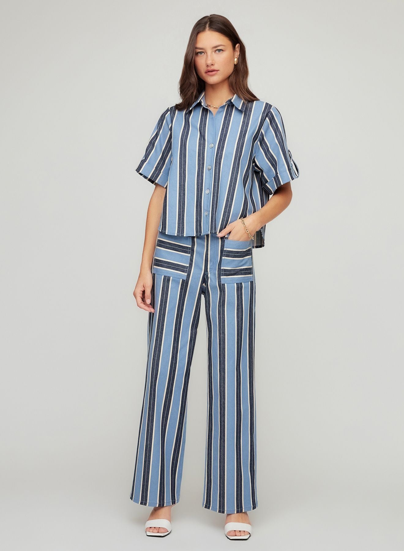 Kay Cuffed Sleeve Shirt