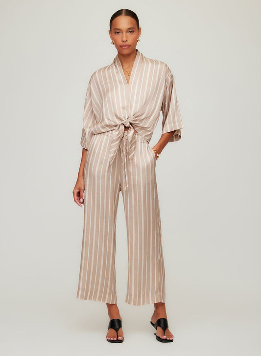Tasha Cropped Drawstring Pants
