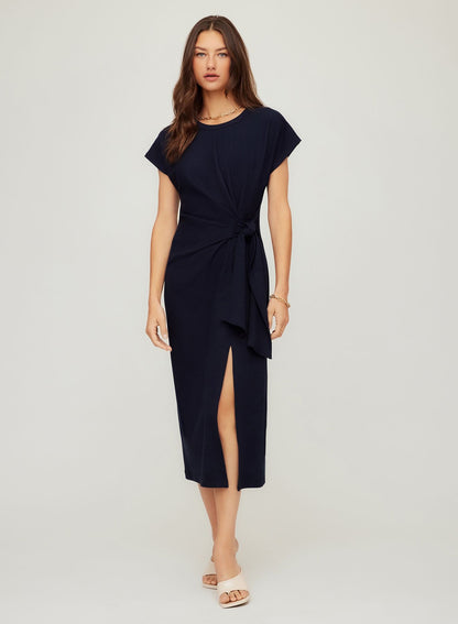 Marissa Side-Knot Midi Dress