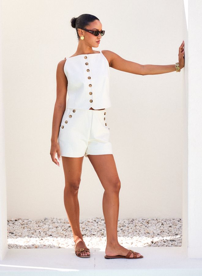Button Pocket Shorts