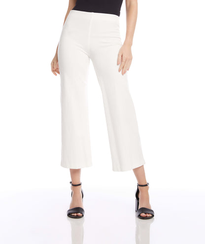 Wide-Leg Cropped Pants