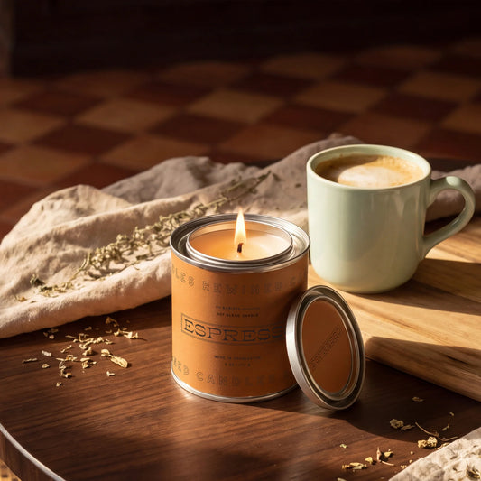 Rewined Espresso Coffee Tin Candle 6oz