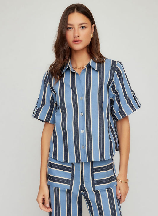 Kay Cuffed Sleeve Shirt